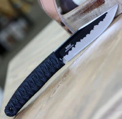 CRKT Nishi 2290, 4.42" 8Cr13MoV Titanium Nitride Plain Blade, Nylon Cord Wrap Handle -CRKT Store 2290.1 58120.1594671791