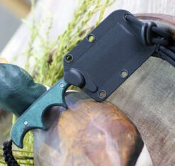 CRKT Minimalist Cleaver, 2.131" 5Cr15MoV Bead Blast Blade, Polised Rasin Infused Fiber Handle -CRKT Store 2387G.3 83908.1580923196