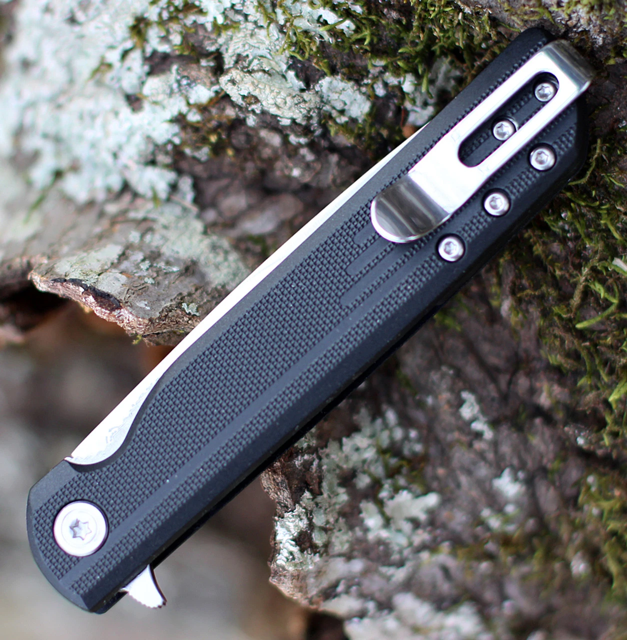 CRKT 3801 LCK+ Liner Lock, Assisted Opening Knife, 3.31" 8Cr13MoV Satin Plain Blade, Glass Reinforced Nylon Handle 4 CRKT 3801 LCK+ Liner Lock, Assisted Opening Knife, 3.31" 8Cr13MoV Satin Plain Blade, Glass Reinforced Nylon Handle - Image 4