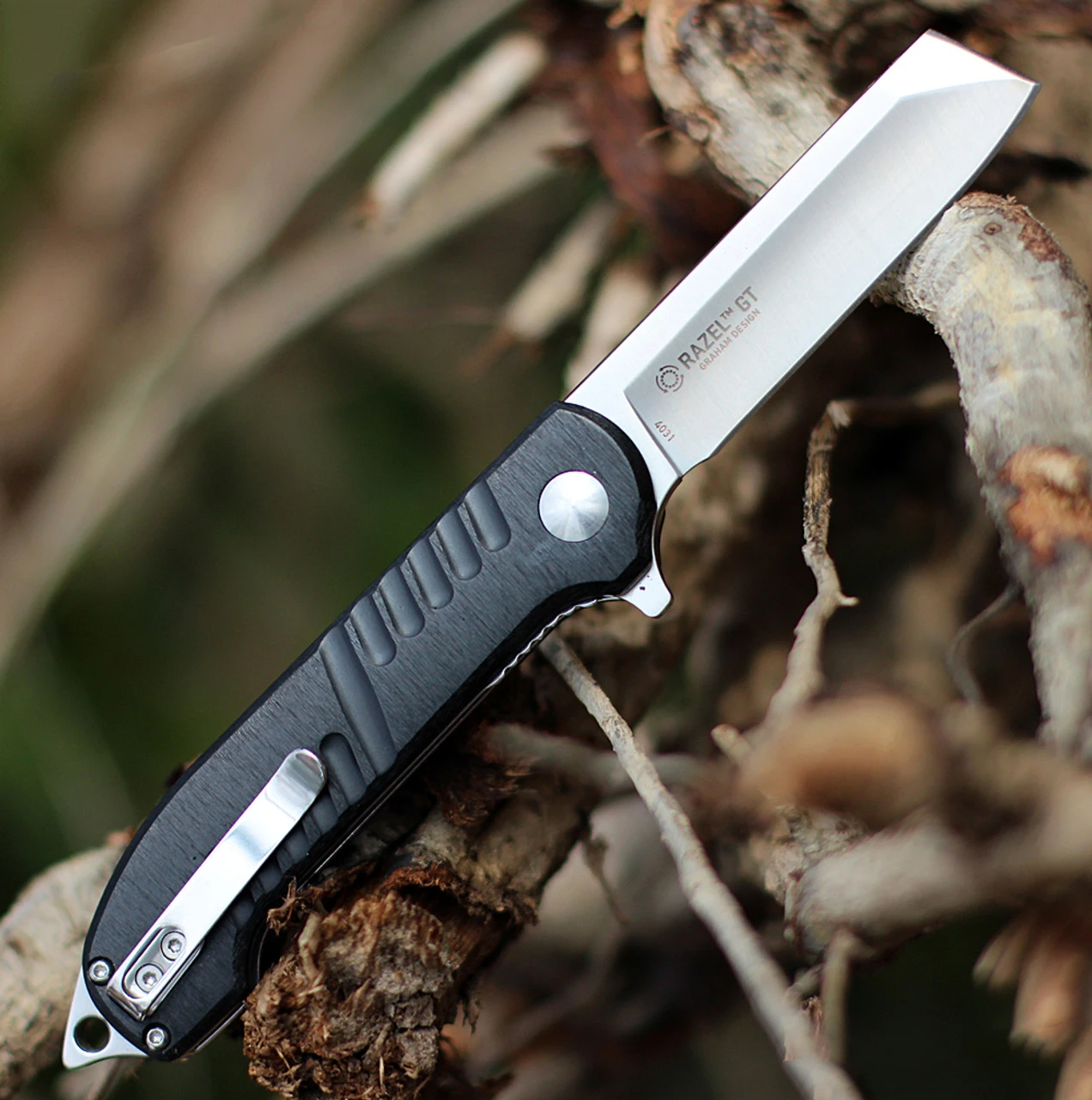 CRKT 4031 Razel GT Assisted Opening, 3.02" 8Cr13MoV Satin Plain Blade, Aluminum Handle 2 CRKT 4031 Razel GT Assisted Opening, 3.02" 8Cr13MoV Satin Plain Blade, Aluminum Handle - Image 2