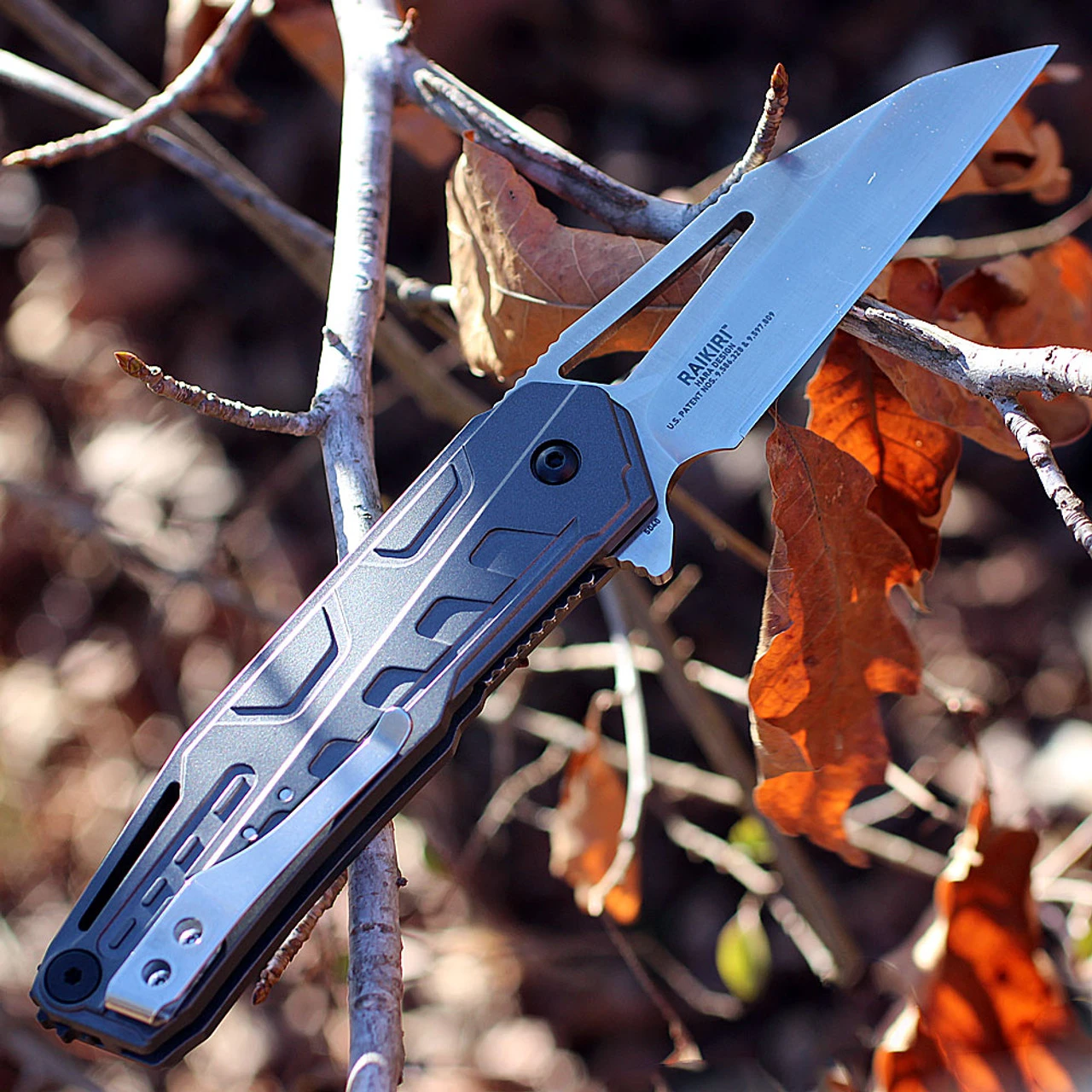 CRKT 5040 Raikiri Dew Hara Field Strip Linerlock, 3.75 In Whancliff Plain Blade, Cold Forged Aluminum Handle 2 CRKT 5040 Raikiri Dew Hara Field Strip Linerlock, 3.75 In Whancliff Plain Blade, Cold Forged Aluminum Handle - Image 2