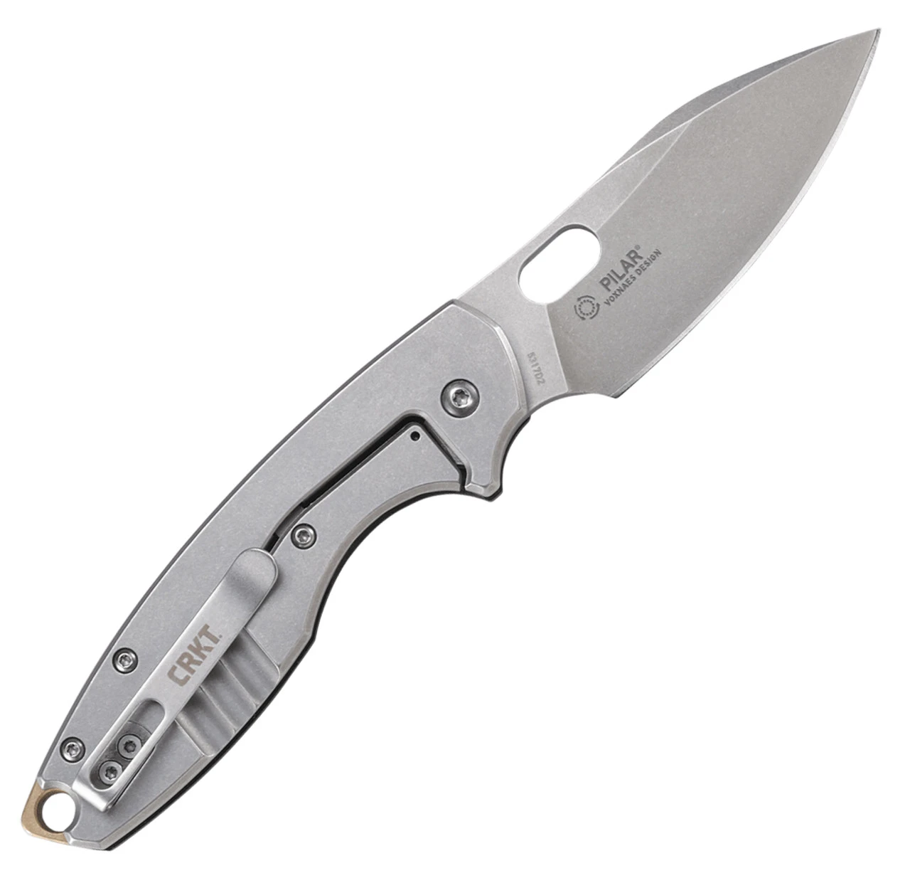 CRKT 5317D2 Pilar III Folding Knife, 2.97" D2 Stonewashed Plain Blade, Black G-10/ Stainless Steel Handle 2 CRKT 5317D2 Pilar III Folding Knife, 2.97" D2 Stonewashed Plain Blade, Black G-10/ Stainless Steel Handle - Image 2