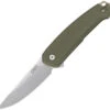 CRKT 5325 Tueto Assisted Opening, 3.28" 1.4116 Steel Satin Plain Edge, OD Green G10 Handle