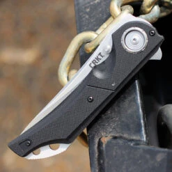 CRKT 5401 Seismic Deadbolt Lock, 3.96" 1.4116 SS Plain Blade, G10 Handle -CRKT Store 5401.3 1 46440.1566586327