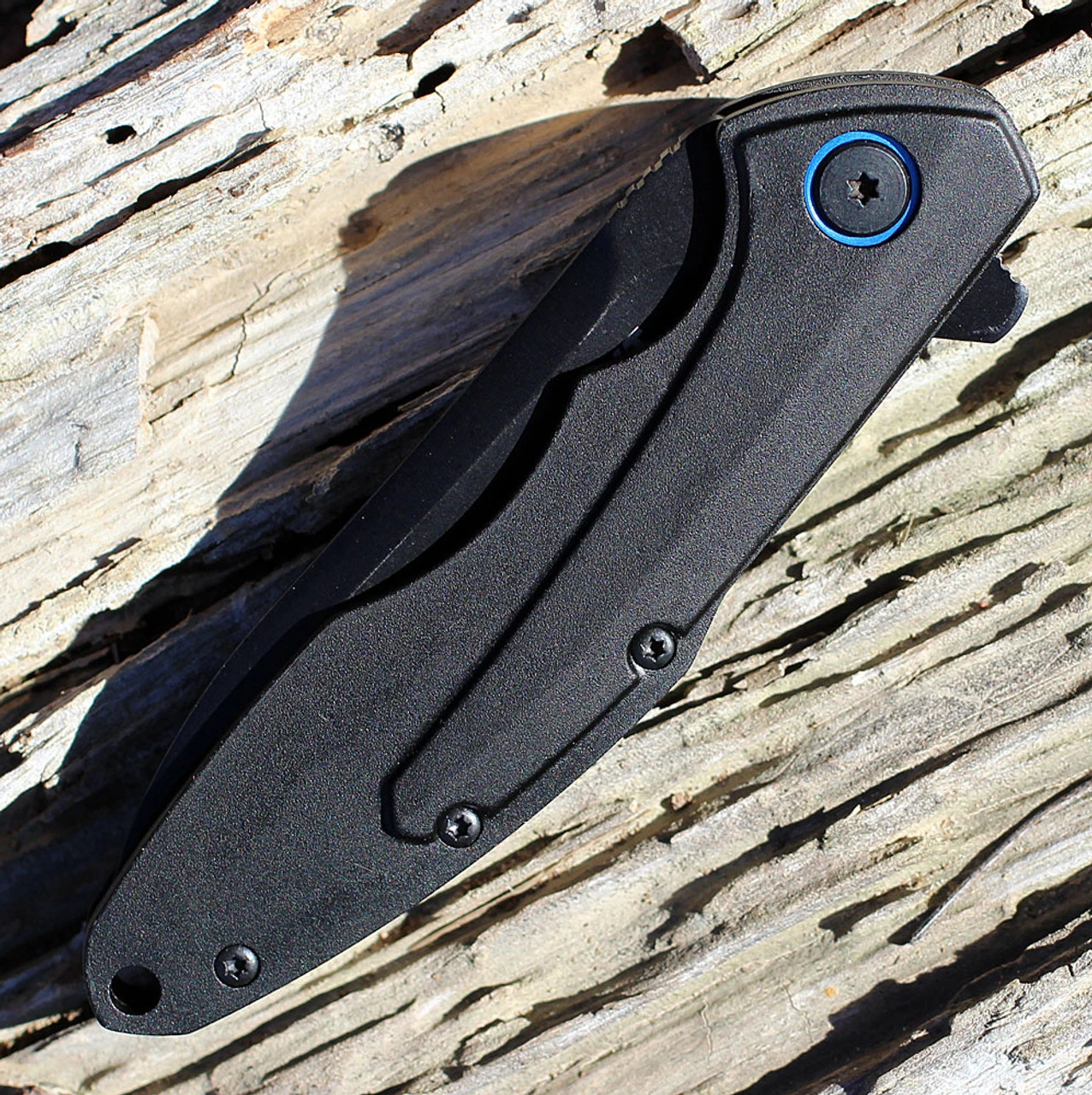 CRKT 6215 Caligo, 3.18" 8Cr13MoV Plain Blade, Black Anodized Aluminum Handle 3 CRKT 6215 Caligo, 3.18" 8Cr13MoV Plain Blade, Black Anodized Aluminum Handle - Image 3