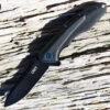CRKT 6215 Caligo, 3.18" 8Cr13MoV Plain Blade, Black Anodized Aluminum Handle