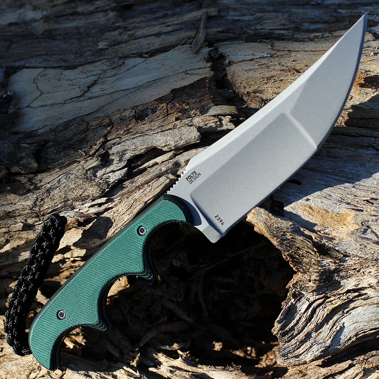 CRKT Minimalist Katana - Green Polymer (3.5" 8Cr13MoV Bead Blast) 2394 2 CRKT Minimalist Katana - Green Polymer (3.5" 8Cr13MoV Bead Blast) 2394 - Image 2