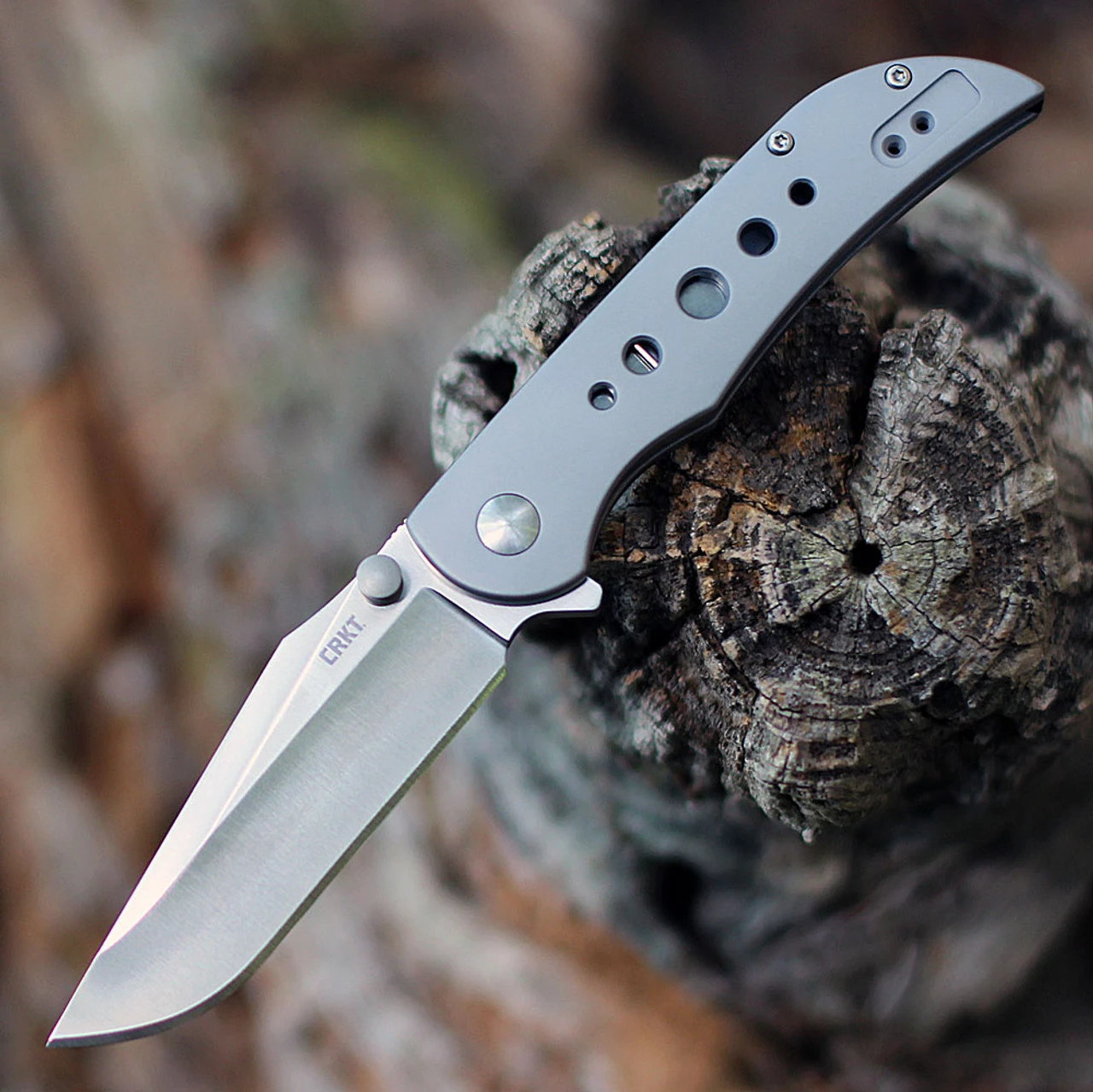 CRKT Oxcart Assisted Flipper - Gray (3.05" AUS-8 Satin SS) 6135 1 CRKT Oxcart Assisted Flipper - Gray (3.05" AUS-8 Satin SS) 6135