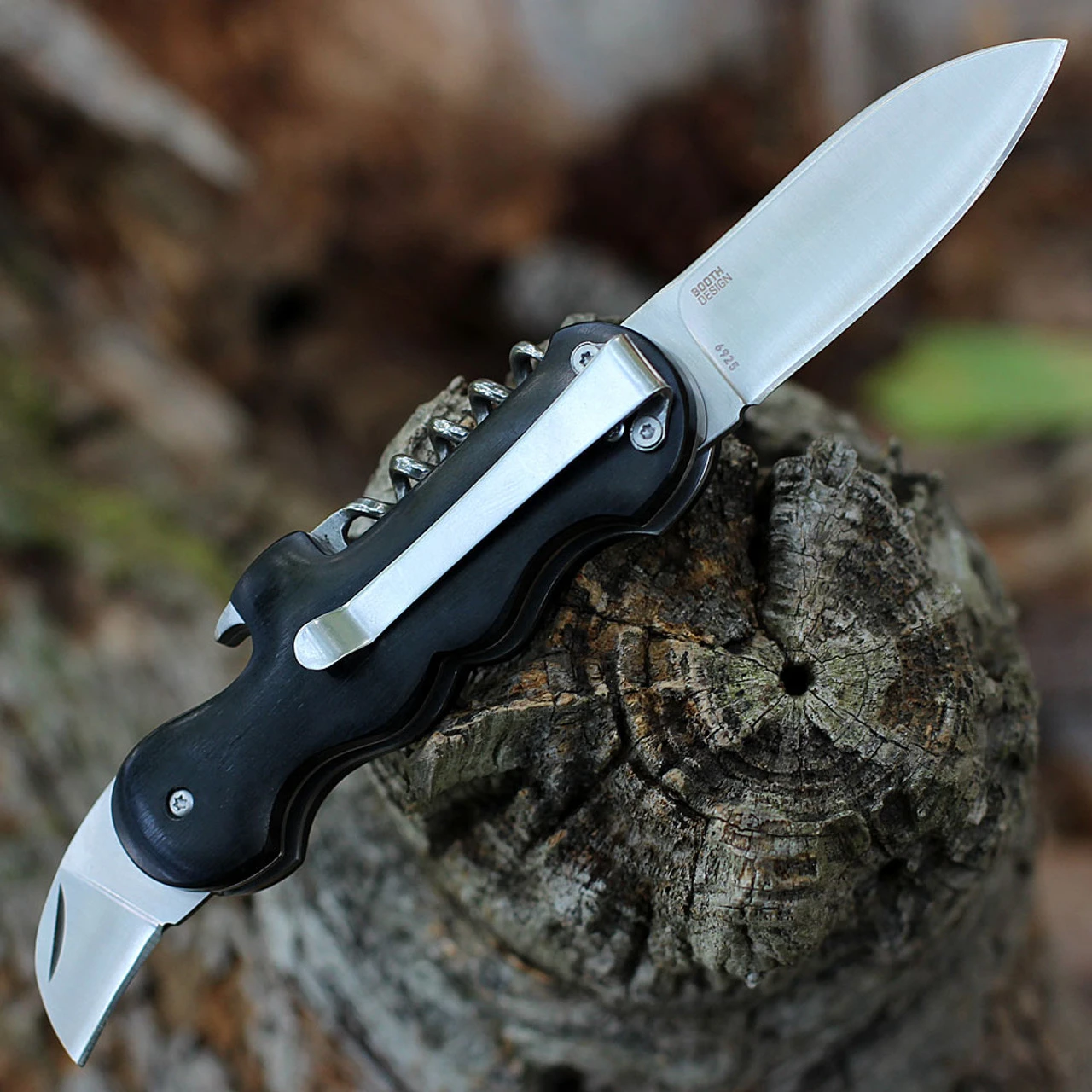 CRKT Triple Play - Blk Pakkawood (2.5" SS Satin) 6925 2 CRKT Triple Play - Blk Pakkawood (2.5" SS Satin) 6925 - Image 2