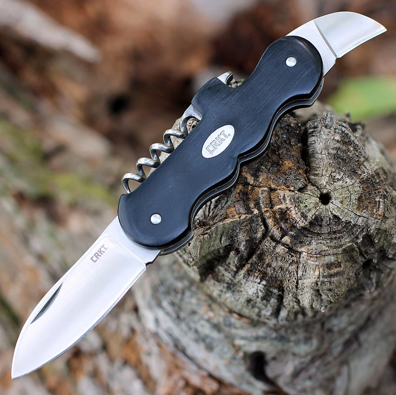 CRKT Triple Play - Blk Pakkawood (2.5" SS Satin) 6925 1 CRKT Triple Play - Blk Pakkawood (2.5" SS Satin) 6925
