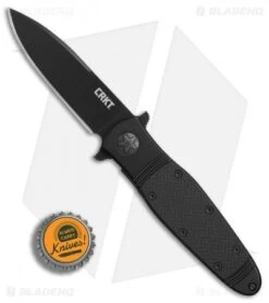 CRKT Bombastic Frame Lock Knife Black GFN (3.3" Black) K345KKSP 7 CRKT Bombastic Frame Lock Knife Black GFN (3.3" Black) K345KKSP -CRKT Store CRKT Bombastic Black Plain Edge BHQ 78172 er bottlecap