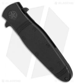 CRKT Bombastic Frame Lock Knife Black GFN (3.3" Black) K345KKSP 6 CRKT Bombastic Frame Lock Knife Black GFN (3.3" Black) K345KKSP -CRKT Store CRKT Bombastic Black Plain Edge BHQ 78172 er spine