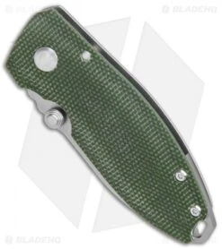 CRKT Exclusive Burnley Squid Frame Lock Knife Green Micarta (2.25" Stonewash D2) -CRKT Store CRKT Burnley Squid FL Green Micarta SW 2490ODD2 BHQ 116187 jr spine