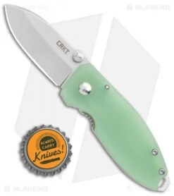 CRKT Burnley Squid Frame Lock Knife Natural G-10 (2.25" SW D2) -CRKT Store CRKT Burnley Squid FL Natural G 10 Satin BHQ 107739 jr bottlecap