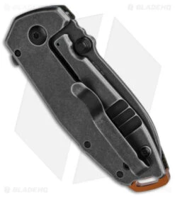 CRKT Burnley Squid Flipper Assisted Opening Knife Green Micarta (2.4" Smokewash) -CRKT Store CRKT Burnley Squid Flipper Assisted Opening Knife Green Micarta 2in Smokewash BHQ 121281 td side