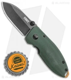 CRKT Burnley Squid Frame Lock Knife Green Micarta (2.25" Smokewash D2) -CRKT Store CRKT Burnley Squid Frame Lock Knife Green Micarta 2.25 Smokewash D2 BHQ 111825 LS Bottlecap
