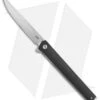 CRKT CEO Flipper Liner Lock Knife Black GRN (3.4" Satin)