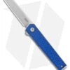 CRKT CEO Microflipper Liner Lock Knife Blue Aluminum (2.21" Satin)