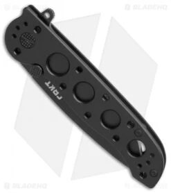 CRKT Carson M16-02KS Tanto Frame Lock Flipper Knife (3.05" Black) -CRKT Store CRKT Carson M16 02KS Tanto black BHQ 76687 er spine