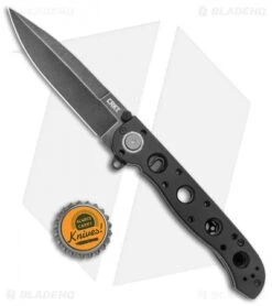 CRKT Carson M16-03DB Spear Point Dead Lock Flipper Knife (3.5" Black SW) -CRKT Store CRKT Carson M16 03DB SP Dead Lock Black Flipper Black SW BHQ 138924 jr bottlecap