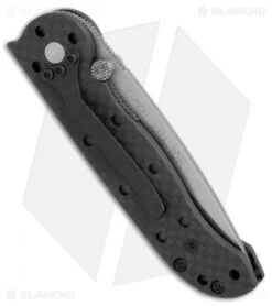 CRKT Carson M16-10F Tanto Flipper Knife Carbon Fiber (3" Satin Serr) -CRKT Store CRKT Carson M16 10F tanto cf satin serr BHQ 69073 er side