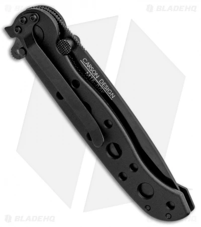 CRKT Carson M16-10K EDC Tanto Liner Lock Knife Black Zytel (3" Black Serr) 3 CRKT Carson M16-10K EDC Tanto Liner Lock Knife Black Zytel (3" Black Serr) - Image 3