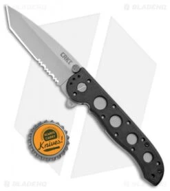 CRKT Carson M16-12Z Folding Tanto Flipper Knife Zytel (3" Bead Blast Serr) -CRKT Store CRKT Carson M16 12Z Folding Tanto Zytel BB Serr BHQ 8902 jr bottlecap