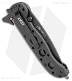 CRKT Carson M16-12ZLEK Tanto Flipper Knife Zytel (3" Black Serr) -CRKT Store CRKT Carson M16 12ZLEK Tanto Zytel Black Serr BHQ 9882 jr side