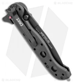 CRKT Carson M16-13ZLEK E.R. Spear Point Flipper Knife Zytel (3.375" Black Serr) -CRKT Store CRKT Carson M16 13ZLEK E.R. SP Zytel Black Serr BHQ 9881 jr side