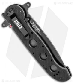 CRKT Carson M16-14SFG Special Forces Tanto Flipper Knife (3.875" Black Serr) -CRKT Store CRKT Carson M16 14ZSF Tanto Special Forces Black Serr BHQ 3150 jr side