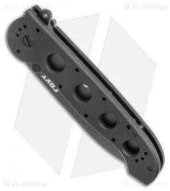 CRKT Carson M21-14G Big Dog Flipper Knife Black G-10 (3.875" Black Serr) -CRKT Store CRKT Carson M21 14G Big Dog Flipper Knife Black G 10 3.875 Gray Serr BHQ 3149 LS Spine