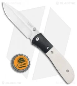 CRKT Carson M4-02 White Bone Spring Assisted Knife (3.25" Satin) -CRKT Store CRKT Carson M4 02 White Bone SA Satin BHQ 7396 jr bottlecap