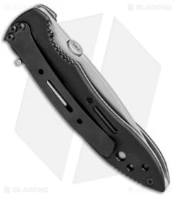CRKT Crawford Point Guard Liner Lock Knife (3.5" Bead Blast Serr) 6763 -CRKT Store CRKT Crawford Point Guard LL BB Serr 6763 BHQ 87015 jr side