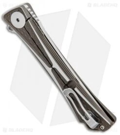 CRKT Crossbones Limited Edition Liner Lock Knife Ti (3.5" Satin M390) 7531 -CRKT Store CRKT Crossbones Limited Edition LL Ti Satin 7531 BHQ 97577 jr side