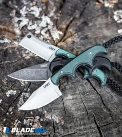 CRKT Folts Minimalist Drop Point Neck Knife Black G-10 (2" Black SW) 2384K -CRKT Store CRKT Folts Minimalist Bowie Neck Knife Black Green Micarta Bead Blast 2387 BHQ 7033 kp log web 1