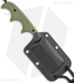 CRKT Folts Desert Warrior Minimalist Cleaver Neck Knife (2.1" Copper D2) -CRKT Store CRKT Folts Minimalist Cleaver Neck Knife OD Green G 10 Copper BHQ 114000 jr sheath