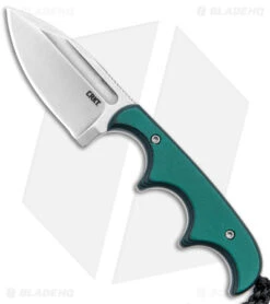 CRKT Folts Minimalist Spear Point Neck Knife Green Resin/Fiber (2.1" Stonewash)