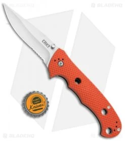 CRKT Hammond Cruiser LAWKS Liner Lock Knife Orange (3.75" Satin Serr) 7914OR -CRKT Store CRKT Hammond Cruiser Orange Serr CR7914OR BHQ 87149 jr bottlecap 2