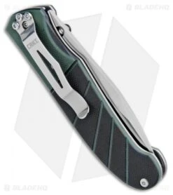 CRKT Ignitor Spring Assisted Knife Black & Green G10 (3.38" Satin) 6850 -CRKT Store CRKT Ignitor SA Black Green G 10 Satin 6850 BHQ 4374 jr side