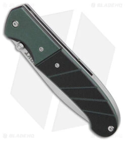 CRKT Ignitor Spring Assisted Knife Black & Green G-10 (3.38" Satin Serr) 6855 -CRKT Store CRKT Ignitor SA Black and Green G 10 Satin Serr BHQ 4147 jr spine