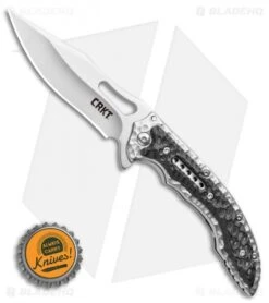 CRKT Ikoma Fossil Small Frame Lock Knife Black G-10 (3.41" Satin) 5462 -CRKT Store CRKT Ikoma Fossil Small Frame Lock Knife Black G 10 3.41 Satin 5462 BHQ 51854 LS Bottlecap