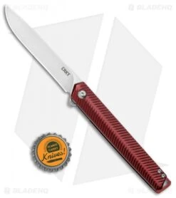 CRKT Ken Onion Stylus Spring Assisted Flipper Knife Maroon (3.1" Satin) K820BXP -CRKT Store CRKT Ken Onion Stylus Assisted Flipper Maroon Satin K820BXP BHQ 124716 jr bottlecap