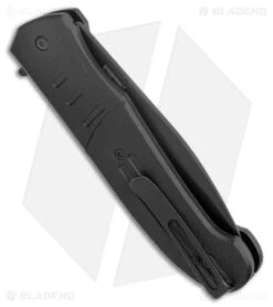 CRKT Ken Steigerwalt Ignitor Spring Assisted Knife Black G10 (3.48") -CRKT Store CRKT Ken Steigerwalt Ignitor SA Black G 10 Black Serr BHQ 178670 jr side