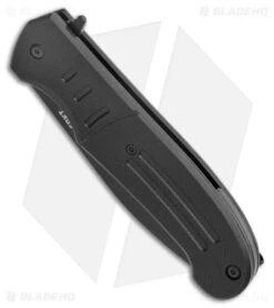 CRKT Ken Steigerwalt Ignitor Spring Assisted Knife Black G10 (3.48") -CRKT Store CRKT Ken Steigerwalt Ignitor SA Black G 10 Black Serr BHQ 178670 jr spine