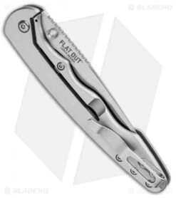 CRKT Lerch Flat Out OutBurst Assisted Knife Stainless Steel (3.57" Satin) 7016 -CRKT Store CRKT Lerch Flat Out OutBurst Assited SS Satin 7016 BHQ 92319 jr side