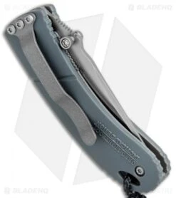 CRKT Lightfoot Urban Shark Liner Lock Knife Gray (2.5" Satin Serr) -CRKT Store CRKT Lightfoot Urban Shark LL Gray Satin Serr LUS 11 BHQ 75703 jr side