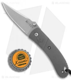 CRKT Lightfoot Urban Shark Liner Lock Knife Gray (2.5" Satin) -CRKT Store CRKT Lightfoot Urban Shark gray satin BHQ 76311 er bottlecap