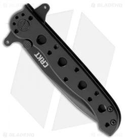 CRKT M21 - 10KSF Liner Lock Folding Knife (3" Black Serr) -CRKT Store CRKT M21 10KSF triple point serr BHQ 51831 er spine