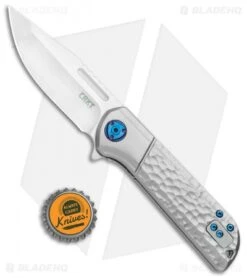 CRKT Mah Lanny Spring Assisted Liner Lock Knife Aluminum (3.2" Satin) 6525 -CRKT Store CRKT Mah Lanny SA LL Aluminum Satin 6525 BHQ 119355 jr bottlecap
