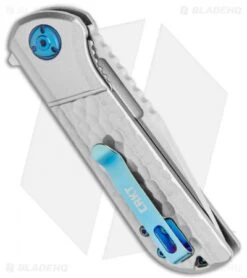 CRKT Mah Lanny Spring Assisted Liner Lock Knife Aluminum (3.2" Satin) 6525 -CRKT Store CRKT Mah Lanny SA LL Aluminum Satin 6525 BHQ 119355 jr side